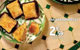 Baklawa amandes x2