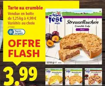 Tarte au crumble 1 kg 