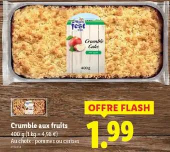 Crumble aux fruits 400 g
