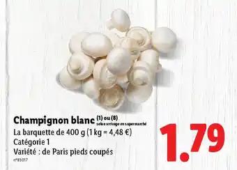 Champignon blanc 400 g