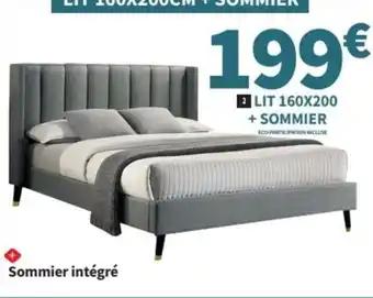 Lit 160x200 + sommier