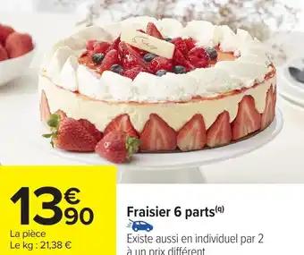 Fraisier 6 parts