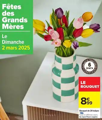 Bouquet de 20 tulipes