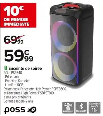 Enceinte de soiree