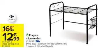 Etagère micro-ondes
