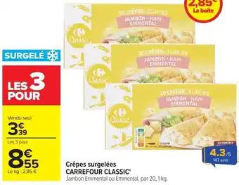 Crepes surgelees