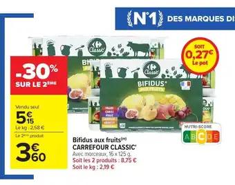 Bifidus aux fruits