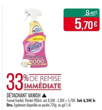 VANISH ▲ Détachant