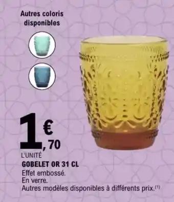 Gobelet or 31 cl