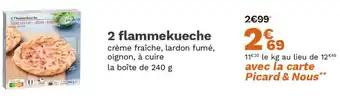 2 flammekueche 240 g
