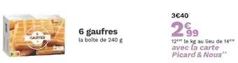6 gaufres 240 g