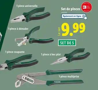 PARKSIDE Set de pinces