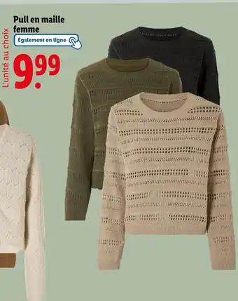 Pull en maille femme