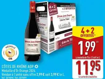 Côtes de rhône aop 75 cl 