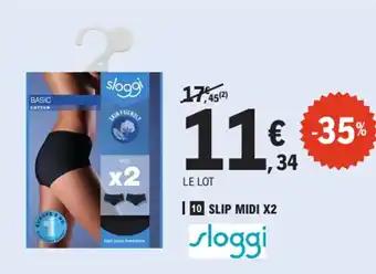 SLOGGI Slip midi x2