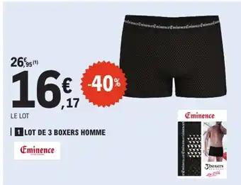 Lot de 3 boxers homme