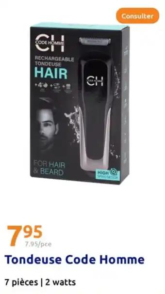 Tondeuse Code Homme