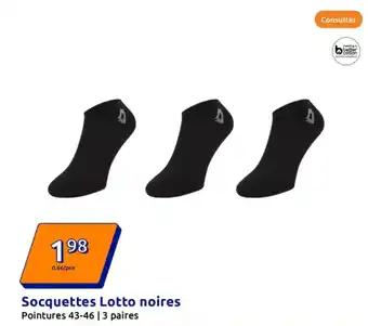 Socquettes Lotto noires