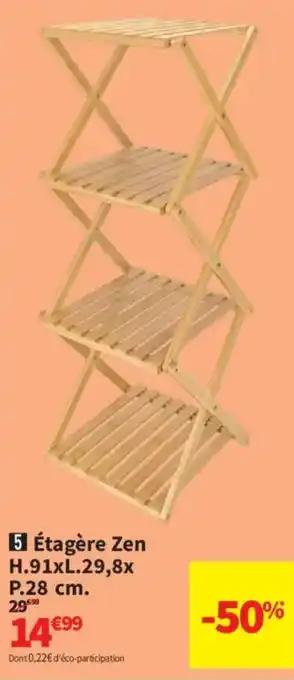 Étagère Zen H.91xL.29,8x