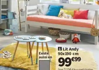 Lit Andy 90x190 cm