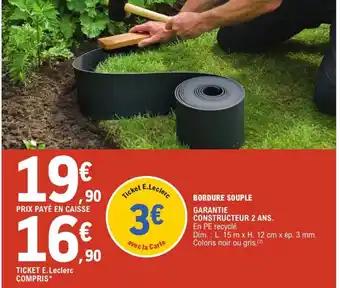 Bordure souple