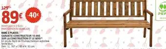 Banc 3 places