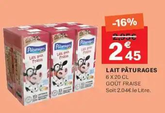 Lait pâturages