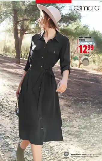 esmara Robe chemise femme