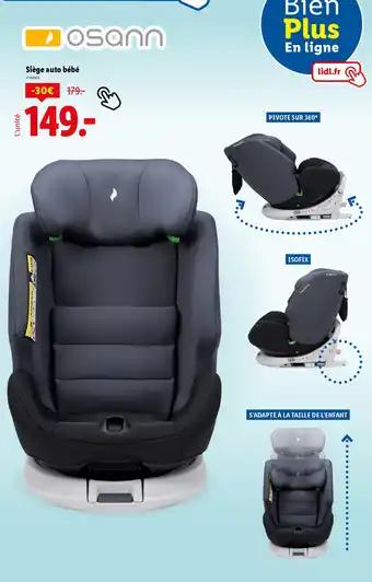 Siège auto bébé