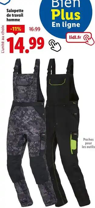 Salopette de travail homme