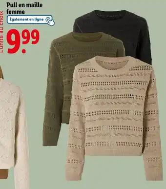 Pull en maille femme