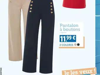 Pantalon à boutons