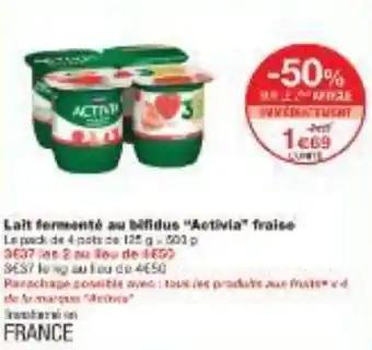 Activia fraise 125 g