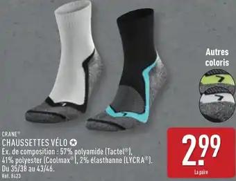 Crane chaussettes vélo