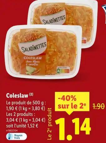 Saladinettes Coleslaw