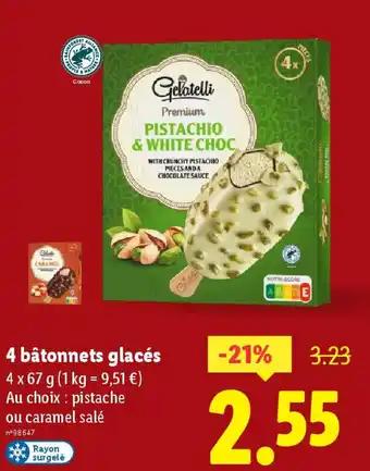 4 bâtonnets glacés 67 G