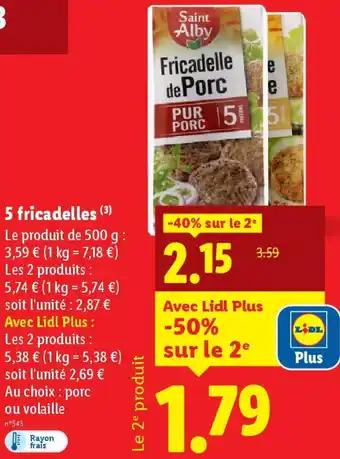 5 fricadelles 500 g 