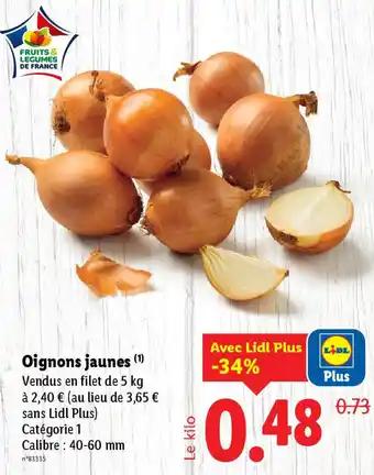 Oignons jaunes 1 kg 