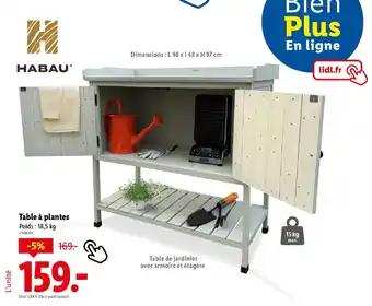 Table à plantes 18.5 kg