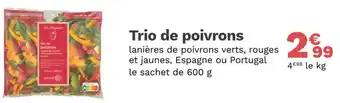 Trio de poivrons 600 g
