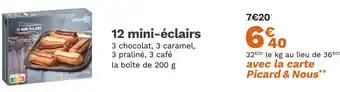12 mini-éclairs 200 g 