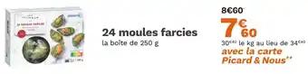 24 moules farcies 250 g