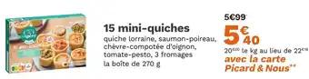 15 mini-quiches 270 g