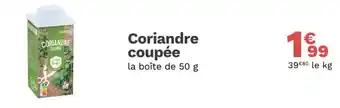 Coriandre coupée 50 g