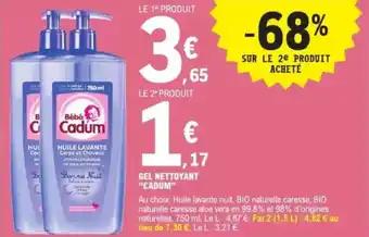 Gel nettoyant cadum