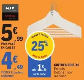 MSV Cintres bois x6