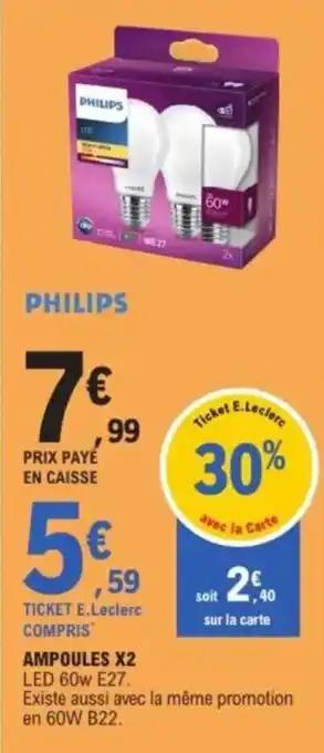 PHILIPS Ampoules x2