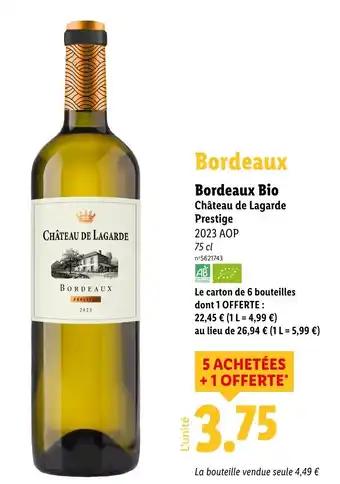 Bordeaux Bio 75 cl 