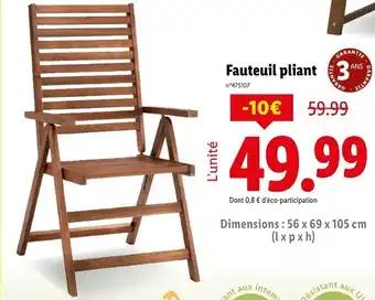 Fauteuil pliant