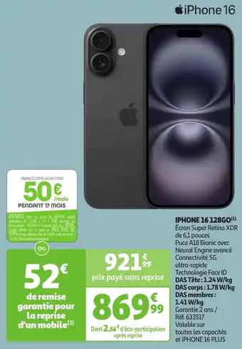 Iphone 16 128GO
